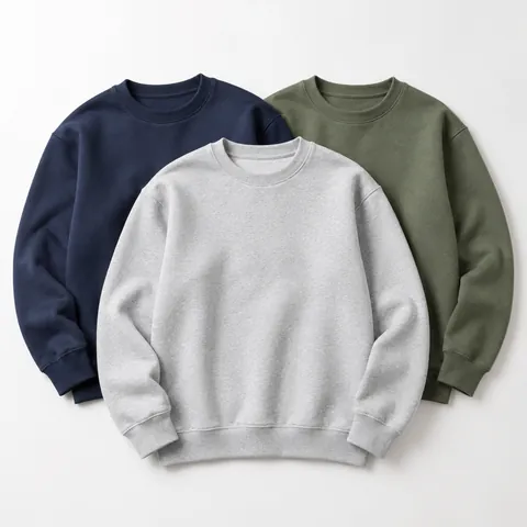 Cotton-poly blend sweatshirts